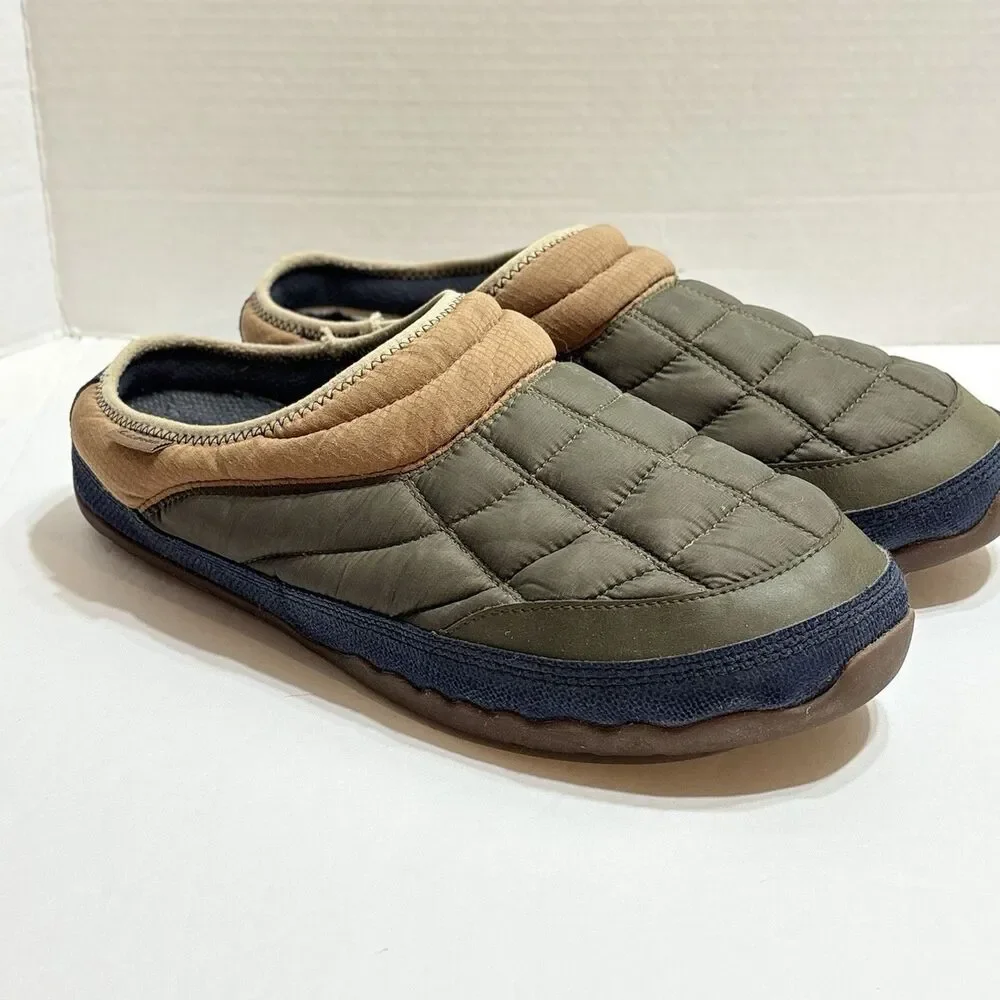 L.L. Bean Mountain Classic Quilted Insulated Slides Slippers Cabin Shoe Mens 11